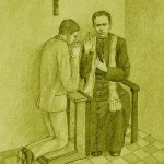 Illustration: Father Anthony performing penance